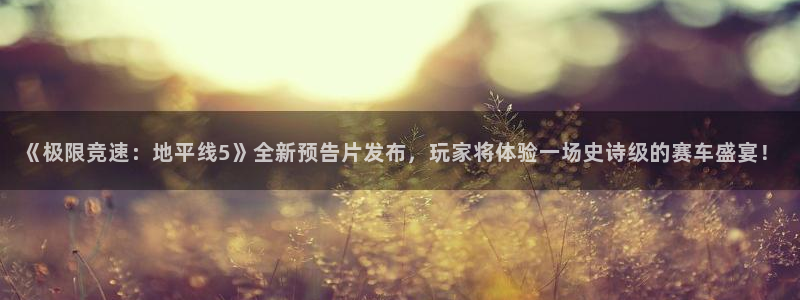 高德娱乐网址注册：《极限竞速：地平线5》全新预告片发布，玩家